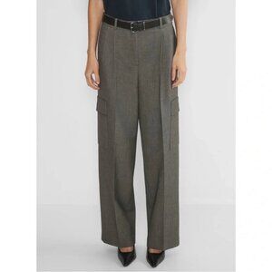 Aritzia Babaton Monument Cargo Pant Wool Grey Aritzia